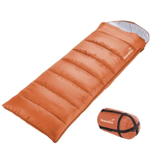 Coupon 🌟 Camping Skandika Skandika Sac De Couchage Rectangulaire Iceland, Zip À Gauche, Cayenne ORANGE 🌟 12