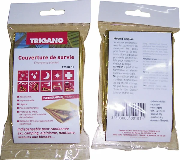 Meilleure vente 👍 COUVERTURE DE SURVIE Randonnée TRIGANO COUV.SURVIE 50G 😍 3