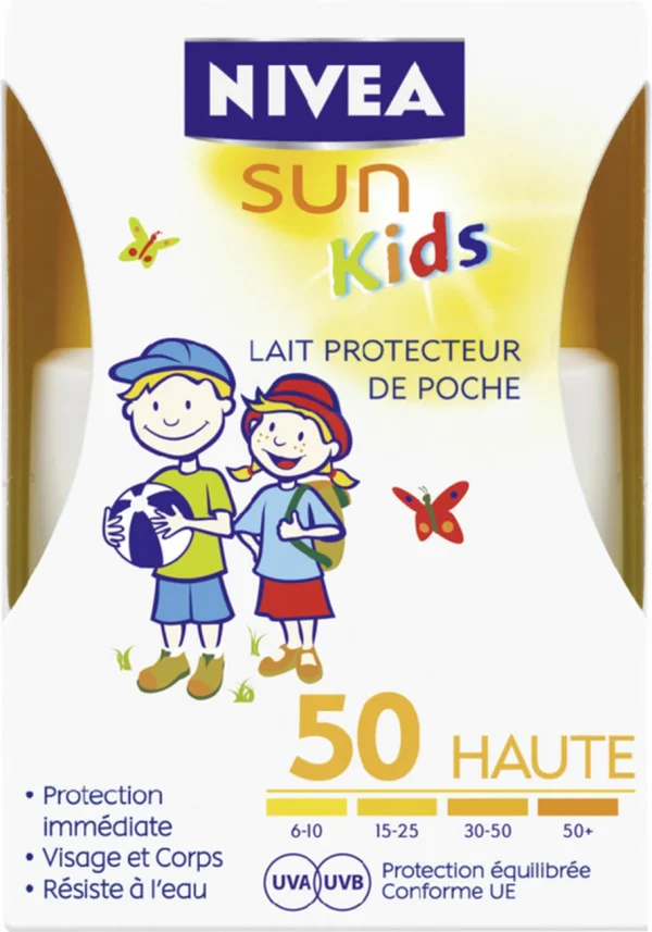 Tout neuf 🔔 LAIT Randonnée Enfant NIVEA LAIT PROTECT KIDS POCHE FPS50 🧨 1