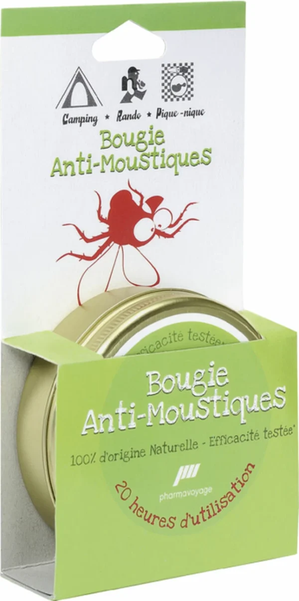 Tout neuf 🌟 PRODUIT Camping PHARMA VOYAGE BOUGIE ANTI MOUSTIQUE 😍 1