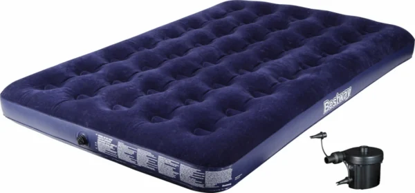 Le moins cher ⭐ MATELAS GONFLABLE Camping BEST WAY AIRBED 2PL + POMPE ELECT PLUG 🧨 boutiqued en ligne 1