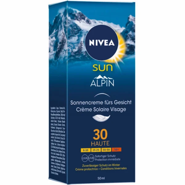 ﻿soldes Budget 🌟 CREME Randonnée Mixte NIVEA SUN ALPIN 30 ⭐ 1