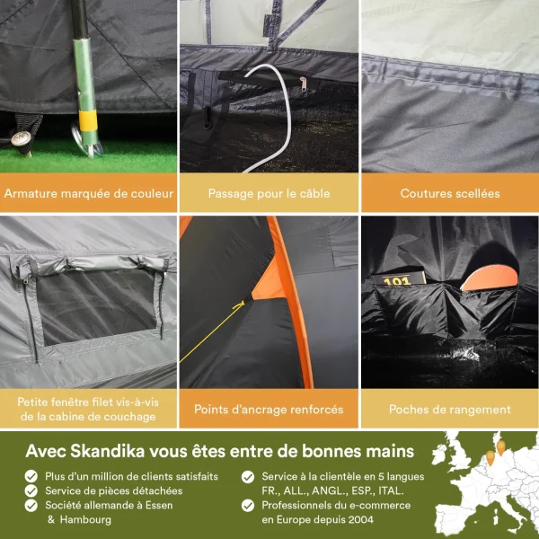 Top 10 💯 Camping Skandika Tente Familiale Trivelig 8 Protect 😍 Prix très abordable 7