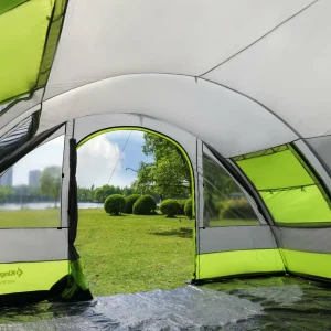 grossiste en ligne Meilleure vente 😀 Kingcamp Tente De Camping Familiale Forme Tunnel 6 Places Venezia – Kingcamp – Tout Vert ⌛ 10