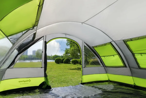 grossiste en ligne Meilleure vente 😀 Kingcamp Tente De Camping Familiale Forme Tunnel 6 Places Venezia – Kingcamp – Tout Vert ⌛ 4