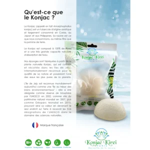 Le moins cher 🛒 Konjac Kirei Paris Eponge Visage – Camomille – Konjac Kirei Paris 🌟 marque pas cher 16