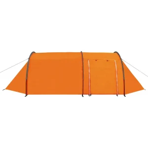 Achat Meilleure affaire 🔥 Outdoor Vidaxl Vidaxl Tente De Camping 4 Personnes Gris Et Orange 💯 10