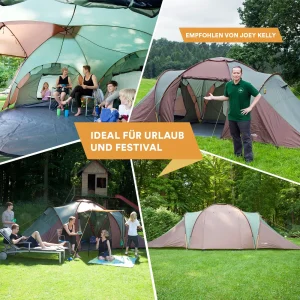 soldes pas cher Grosses soldes 🛒 Camping Skandika Tente Dôme Daytona Xxl Tente Familiale Pour 6 Personnes 😀 12