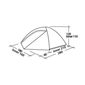 Tout neuf ⭐ Camping Easy Camp Tente De Camping Easy Camp Meteor 300 Or/ouge 👍 7