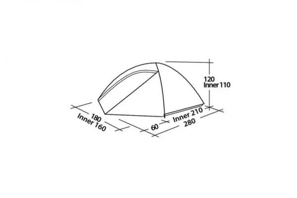 Tout neuf ⭐ Camping Easy Camp Tente De Camping Easy Camp Meteor 300 Or/ouge 👍 3