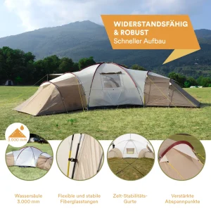 Tout neuf ✔️ Camping Skandika Turin 12 – Tente Camping Familiale 12 Personnes – 840x7200cm 👍 16