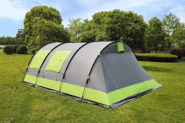 grossiste en ligne Meilleure vente 😀 Kingcamp Tente De Camping Familiale Forme Tunnel 6 Places Venezia – Kingcamp – Tout Vert ⌛ 1