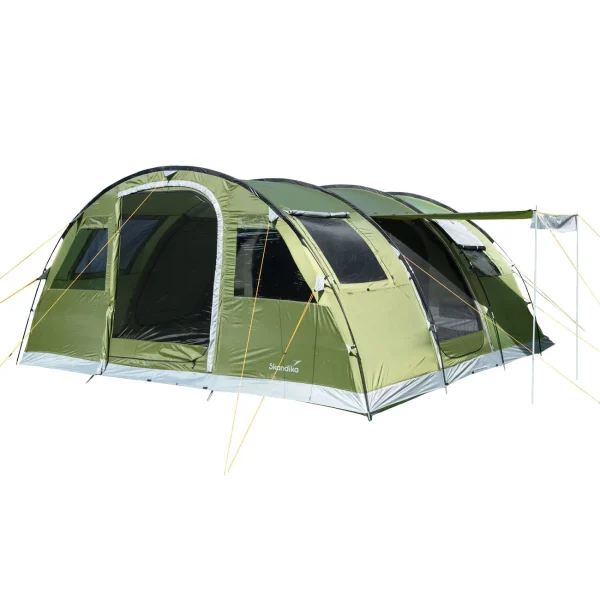 Vente flash ⌛ Camping Skandika Gotland 6 Sleeper Protect – Tente Tunnel 6 Pers. – Sol Cousu – Cabines Noires 👍 1