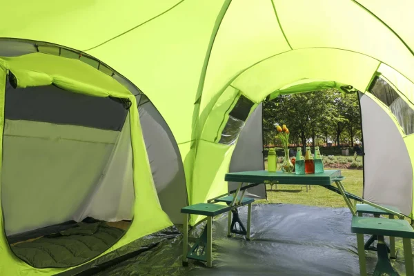 Coupon 🤩 Kingcamp Tente De Camping Familiale Forme Dome 8 Places Torino – Kingcamp – Tout Inclus + Vert ⌛ 4