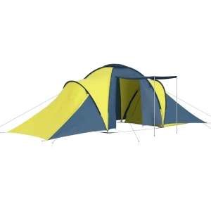 Top 10 ❤️ Outdoor Vidaxl Vidaxl Tente De Camping 6 Personnes Bleu Et Jaune ❤️ Boutique officielle 10