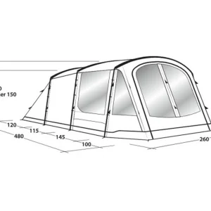 Vente flash 🔔 Camping Outwell Tente De Camping Outwell Springwood 4 VERT 🌟 11