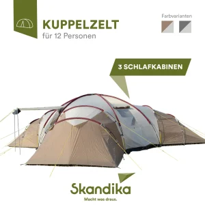 Tout neuf ✔️ Camping Skandika Turin 12 – Tente Camping Familiale 12 Personnes – 840x7200cm 👍 10