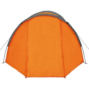 Achat Meilleure affaire 🔥 Outdoor Vidaxl Vidaxl Tente De Camping 4 Personnes Gris Et Orange 💯 14