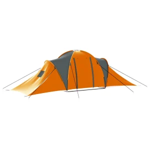 Top 10 🥰 Outdoor Vidaxl Vidaxl Tente De Camping 9 Personnes Tissu Gris Et Orange 🌟 Nouvelle tendance 14