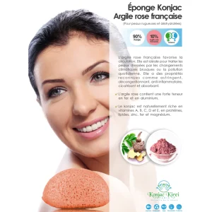 Top 10 ❤️ Konjac Kirei Paris Eponge Visage – Argile Rose – Konjac Kirei Paris ✨ 10