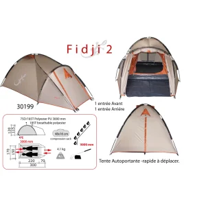 Acheter 💯 Camping Freetime Fidji 2 Pl. Tentes 2 Places-tente Autoportante De Camping-freetime ✔️ 8