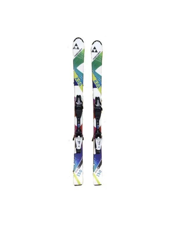 Ski Junior Occasion Fischer Koa Junior Taille 120cm + Fix 1