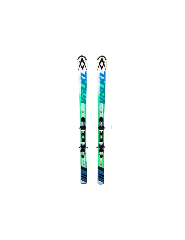 outlet soldes Ski Occasion Volkl RTM Green Blue Taille De 142cm à 163cm + Fix 1