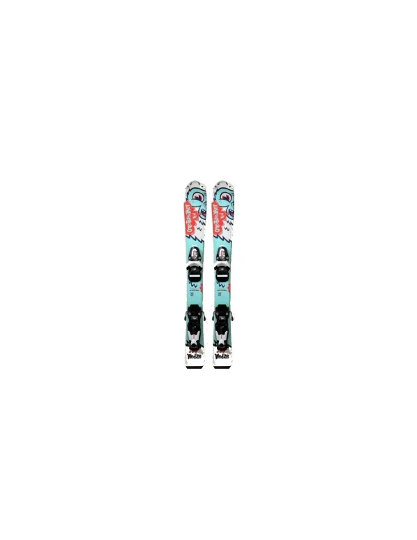 Ski Wedze Onebreaker Turquoise Taille 80cm + Fix 1